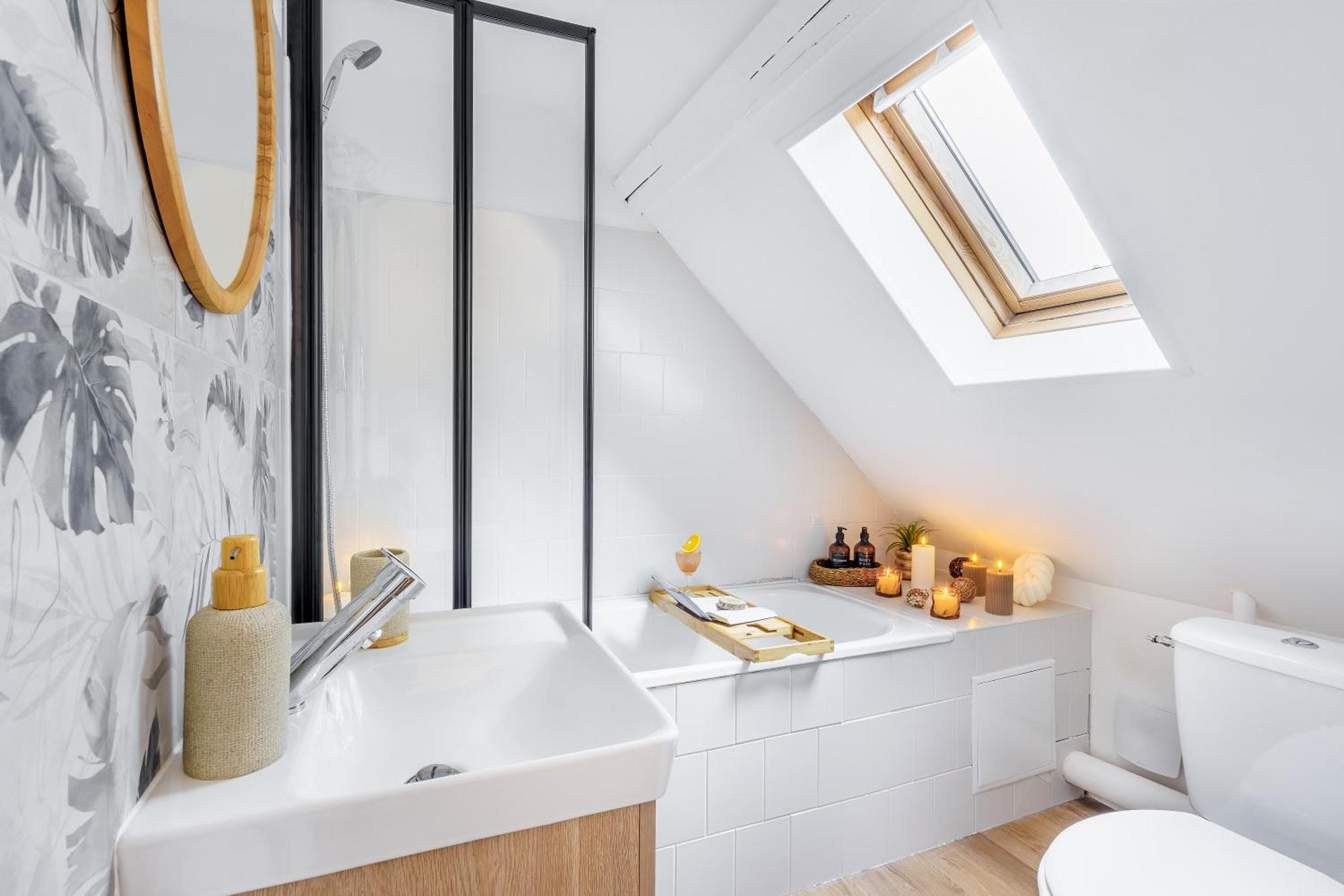 Maisonnette Bleu Horizon Avec Jardin - 2Min Gare - Serenito Homes Saint-Just-en-Chaussee Exterior foto